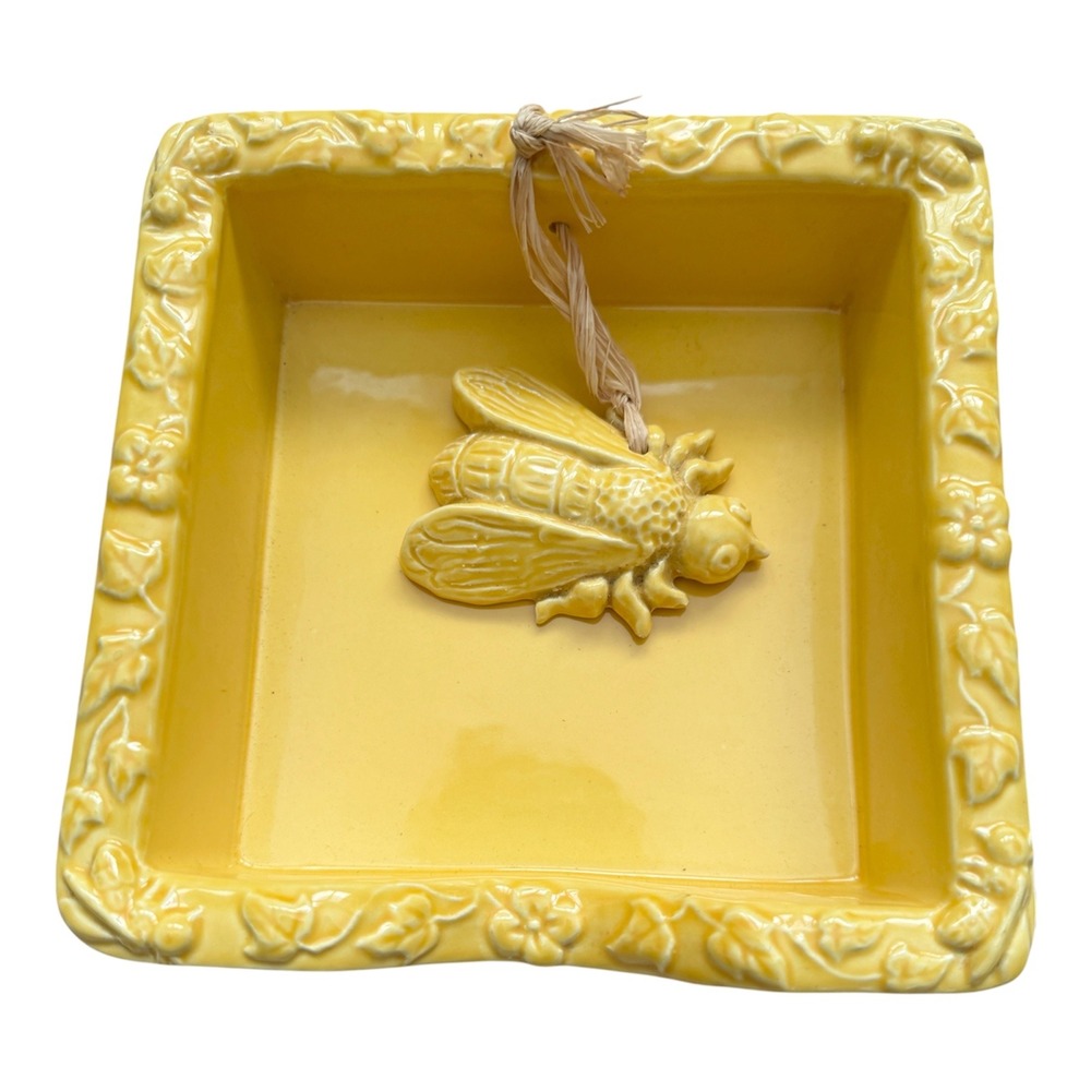 Sur La Table RARE Yellow Bumblebee Napkin Holder Ceramic Made in Portugal